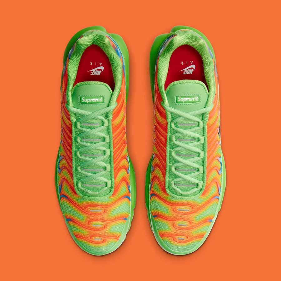 Supreme x Nike Air Max Plus TN Fire Pink & Mean Green Re-Release