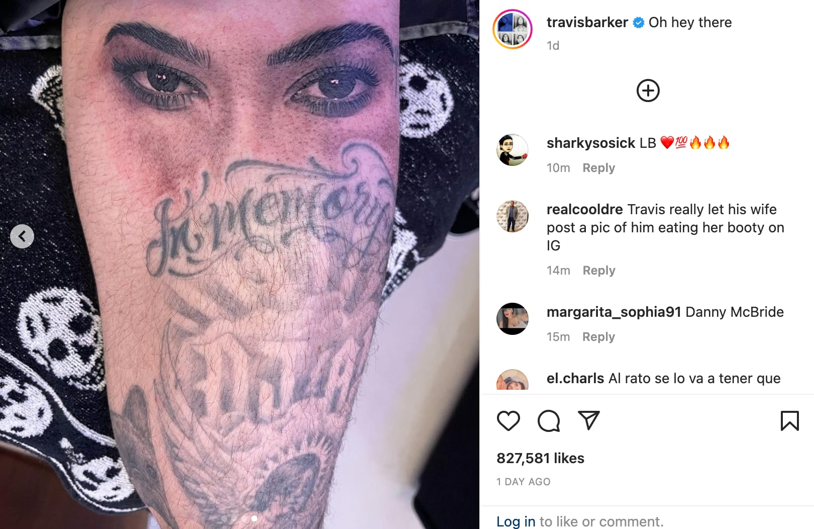 Travis Barker Fires Back at Troll's Criticism of His Tattoos | Us Weekly