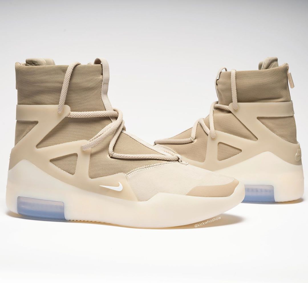 Nike Air Fear of God 1 Oatmeal Release Date AR4237-900 Lateral