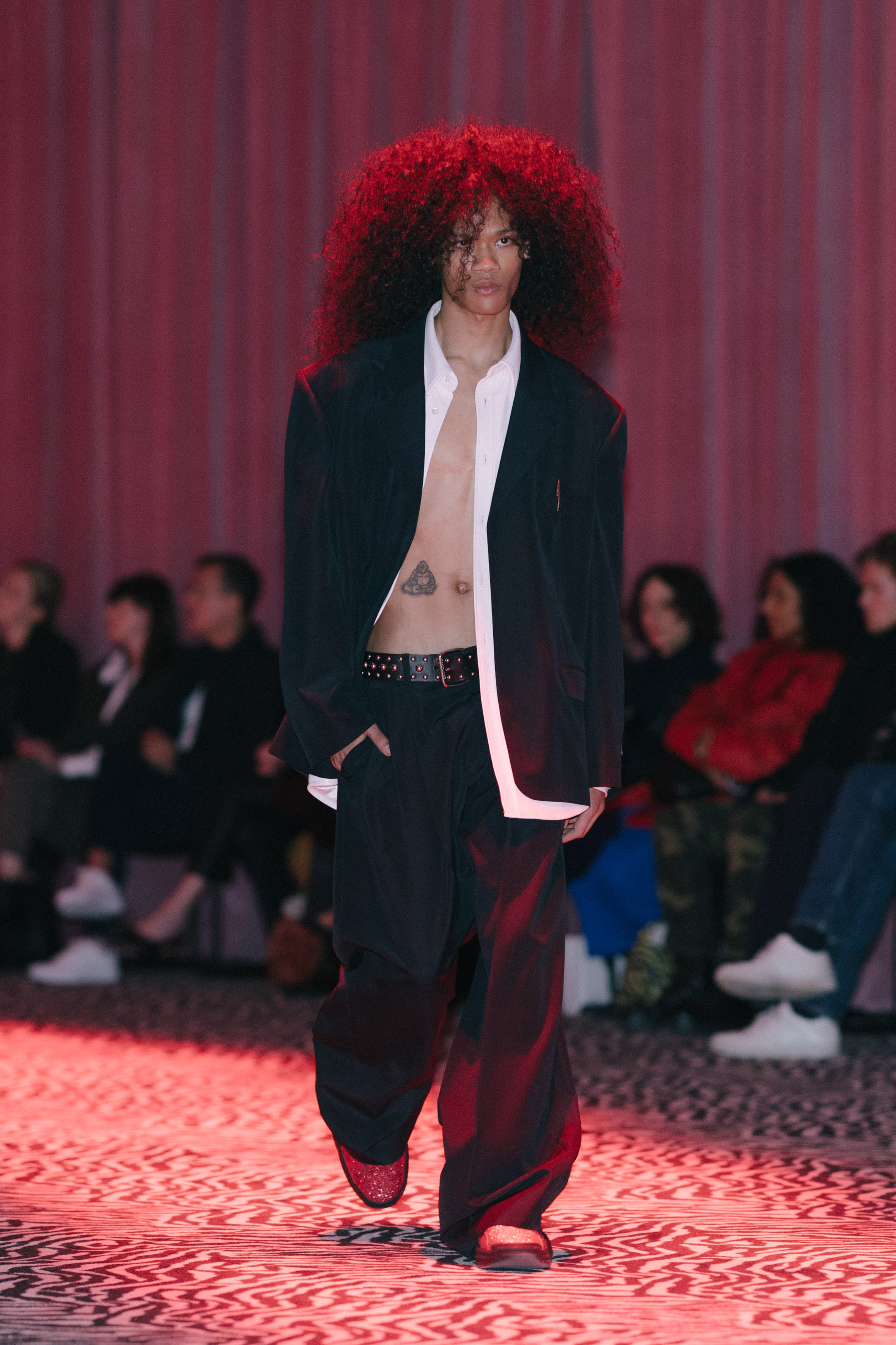 Alexander Wang model is on the runway