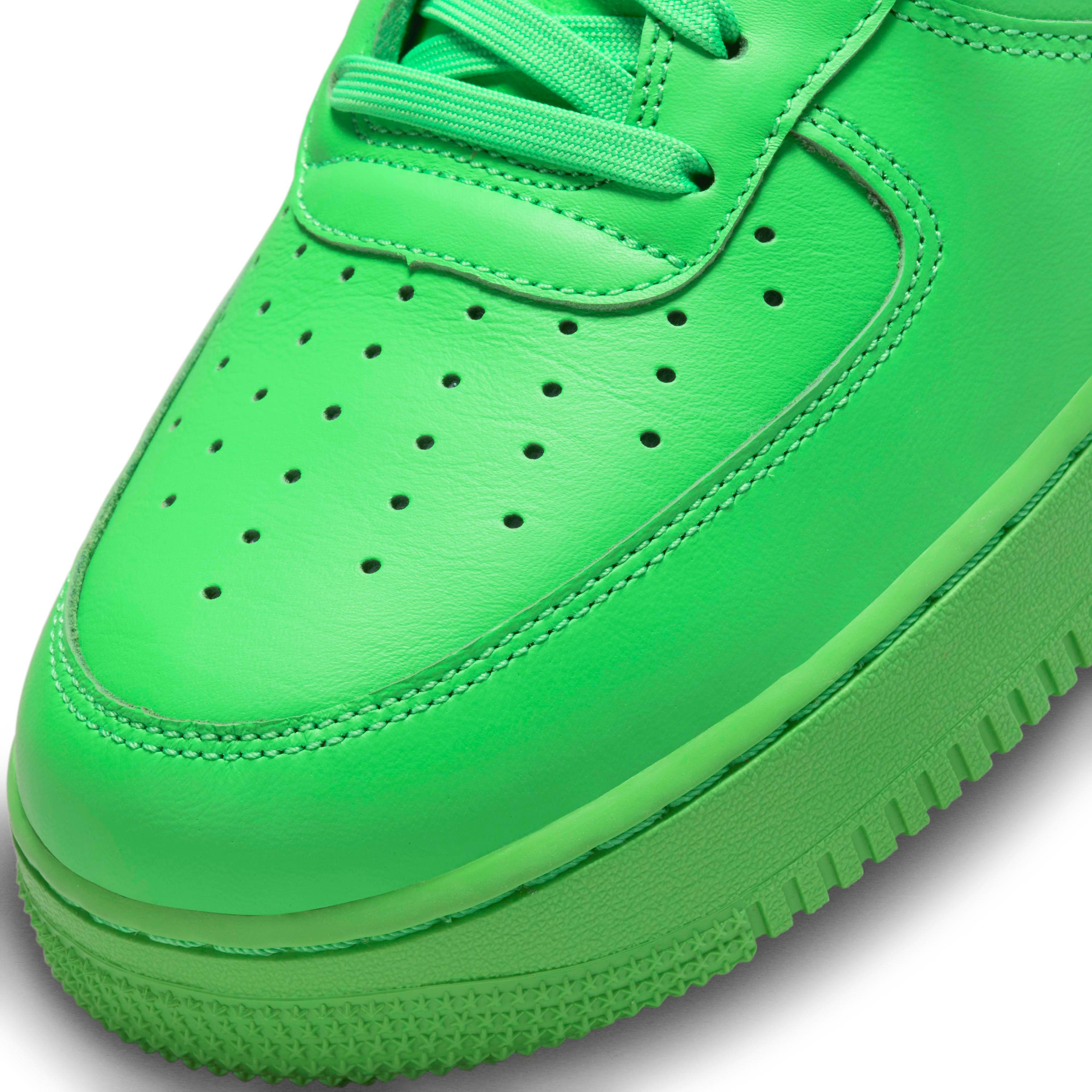 Nike Air Force 1 Low Off-White Spark Green Brooklyn Slime DX1419 300 Sz 14