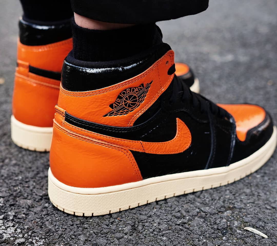 Orange hot sale black 1s