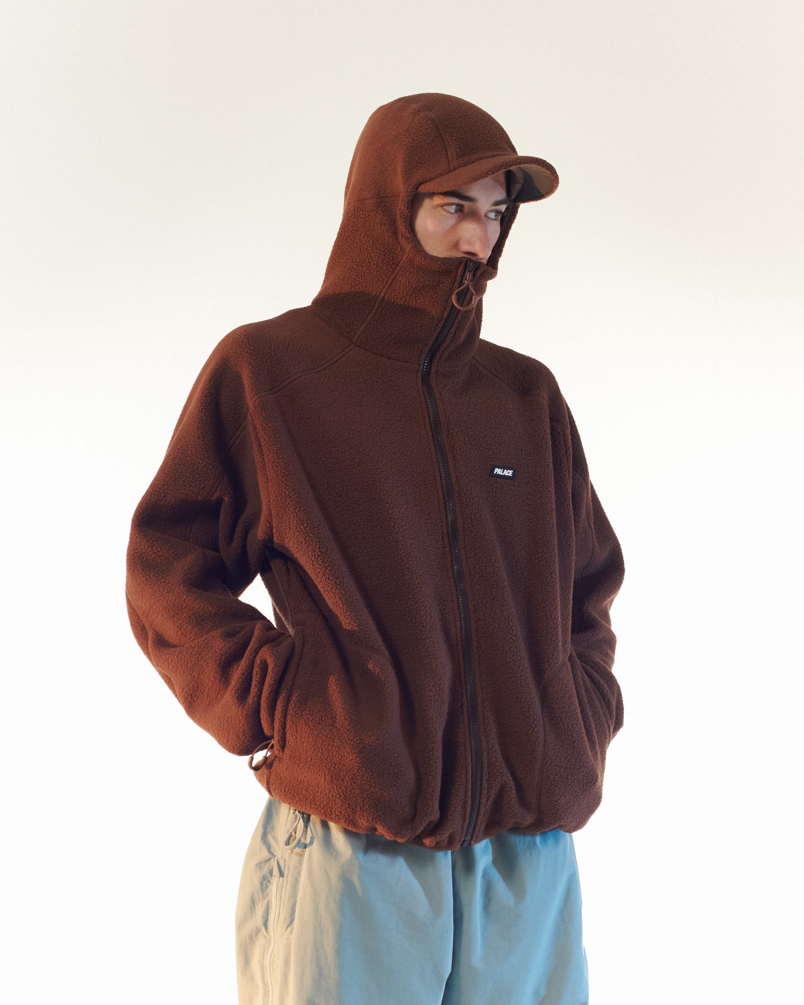 Palace lookbook model is shown