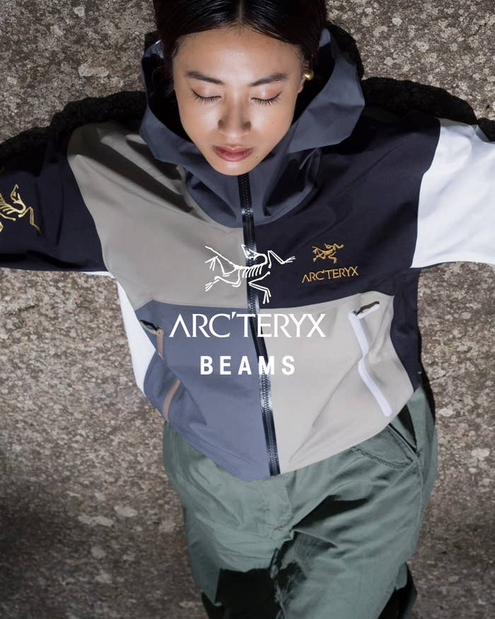 Campaign shot of Arcteryx Beams collab