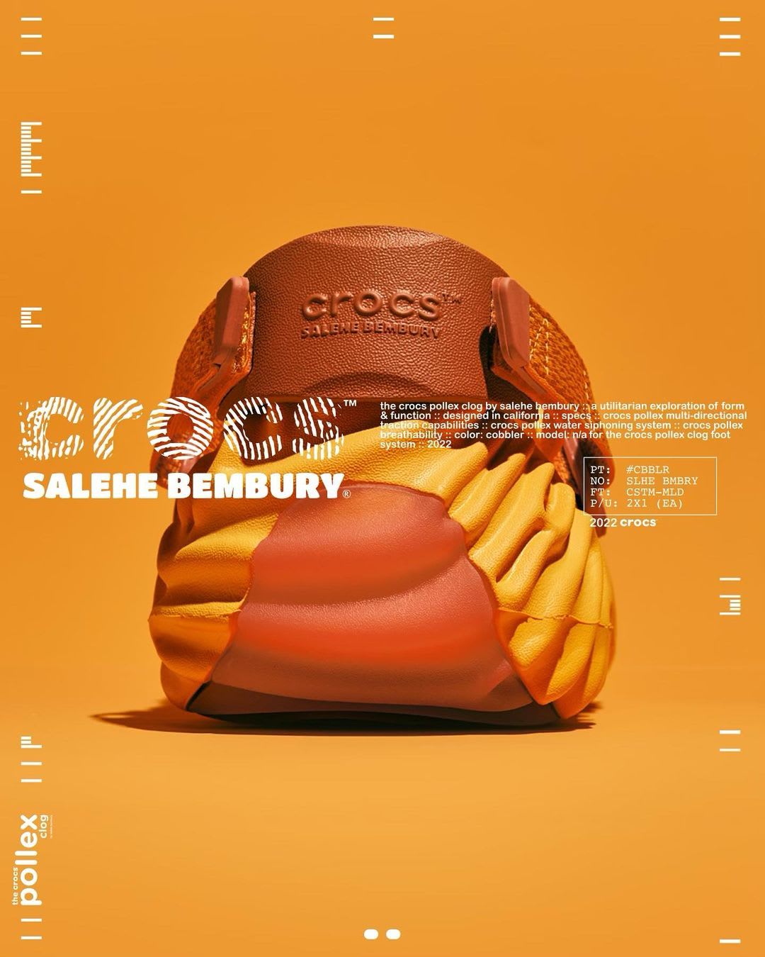 Salehe Bembury x Crocs Pollex Clog &#x27;Cobbler&#x27; (Heel)