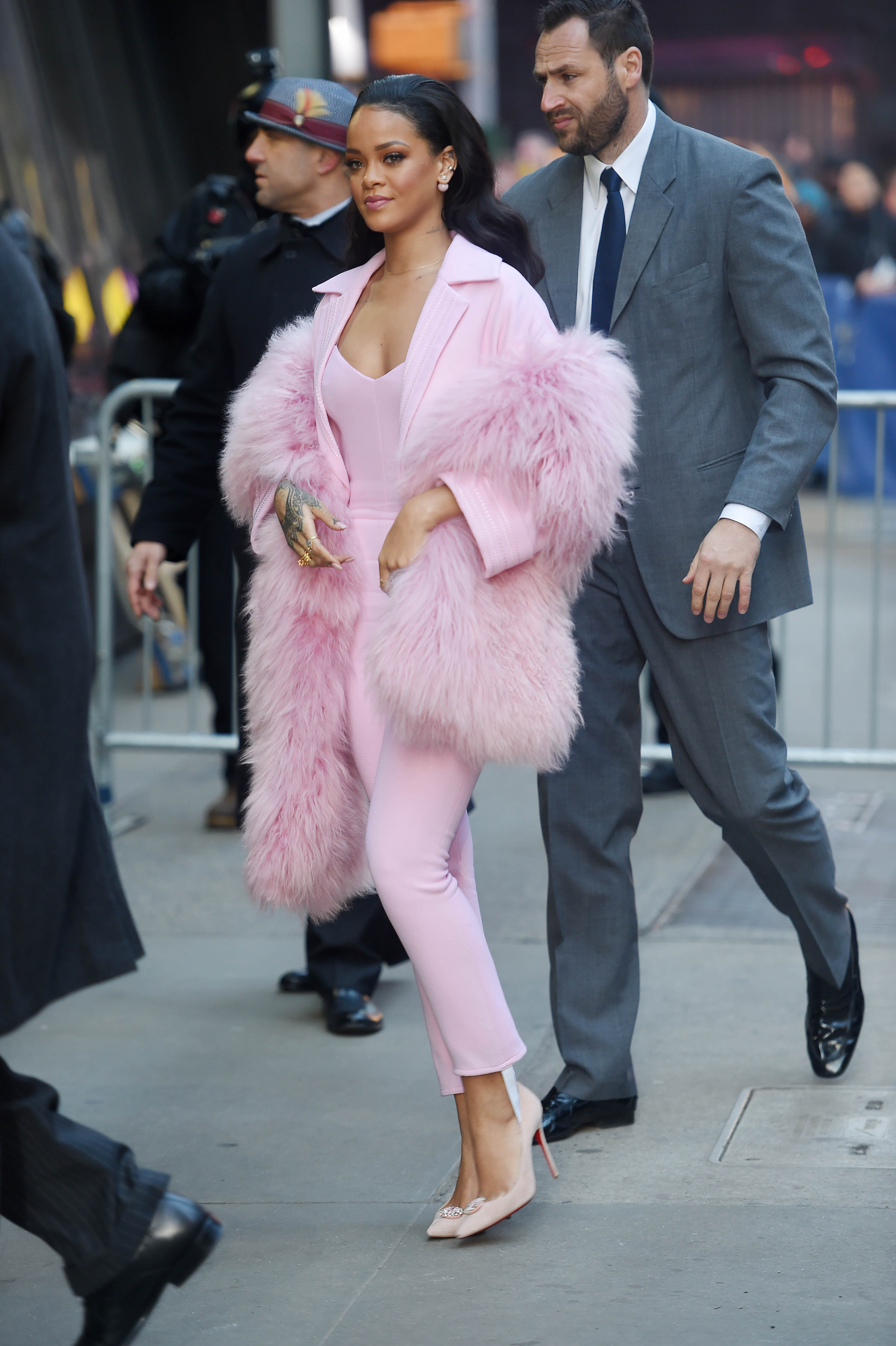 Rihanna Best Outfits Pink GMA