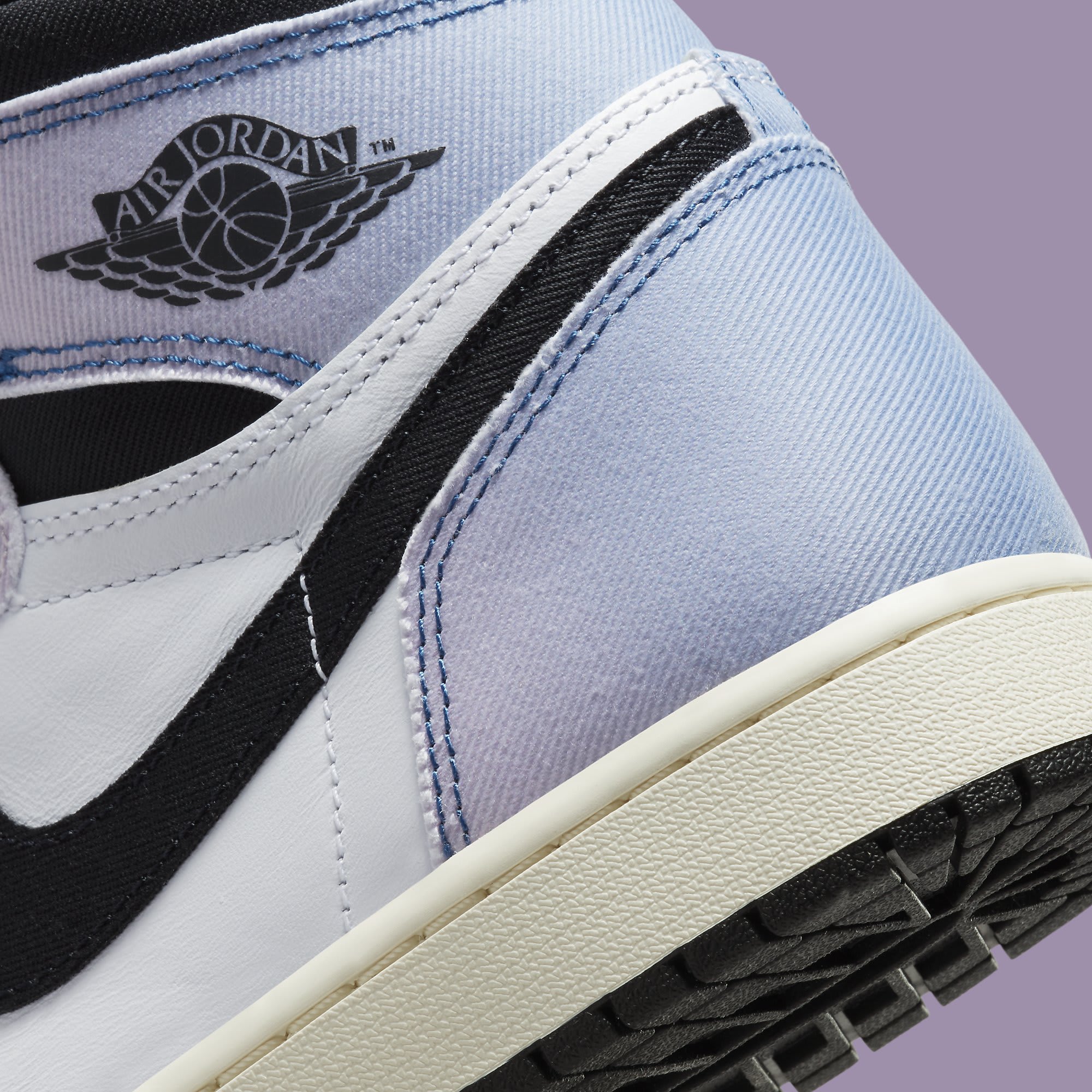 Air Jordan 1 I High Skyline DX0054-805 Heel Detail