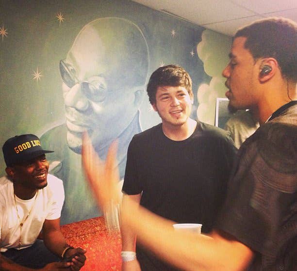 Kendrick Lamar, Sascha Stone, and J. Cole in 2010. Photo courtesy of ScoreMore