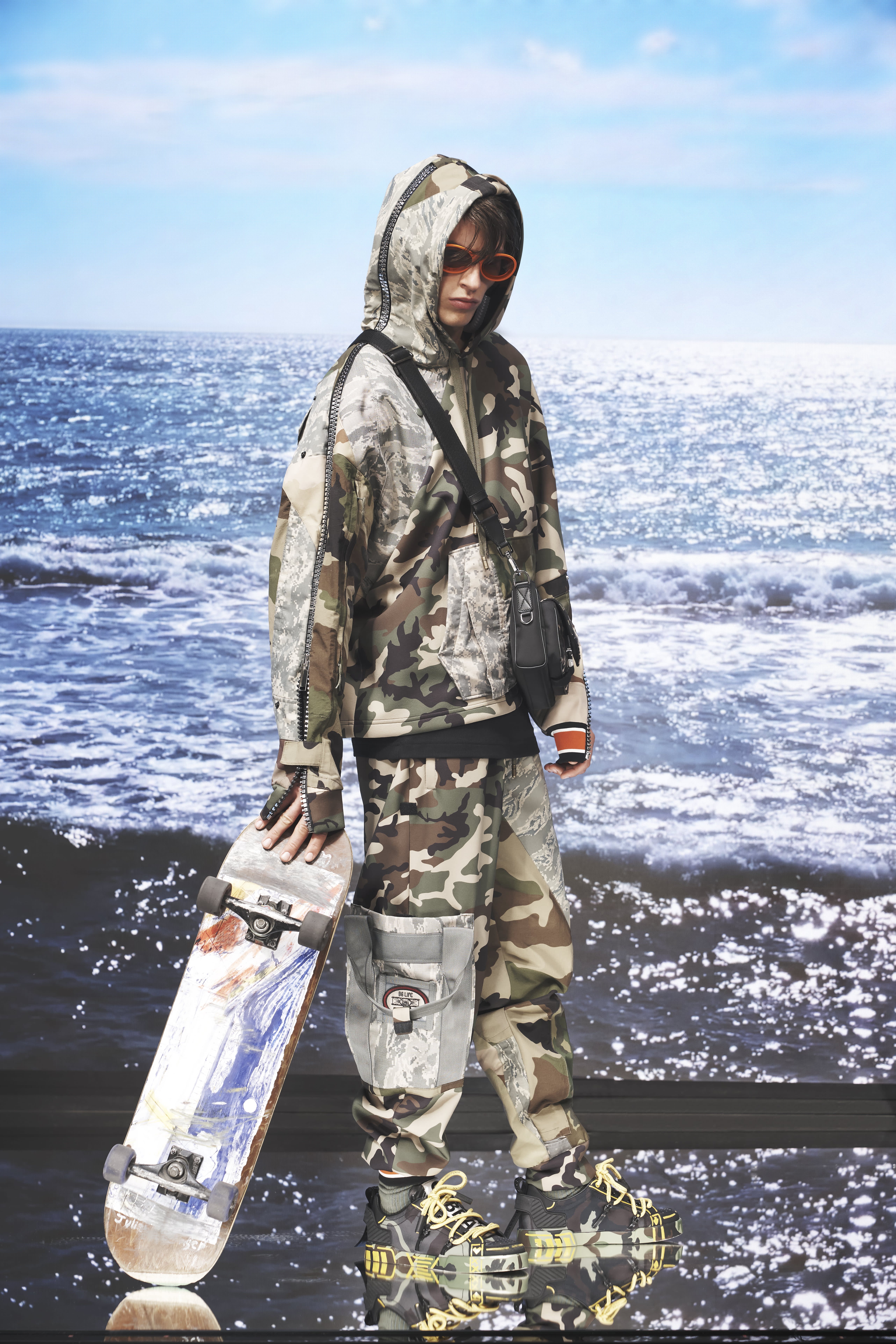 New Dynas Fashions Camo Camouflage Utility Military Safari Anorak