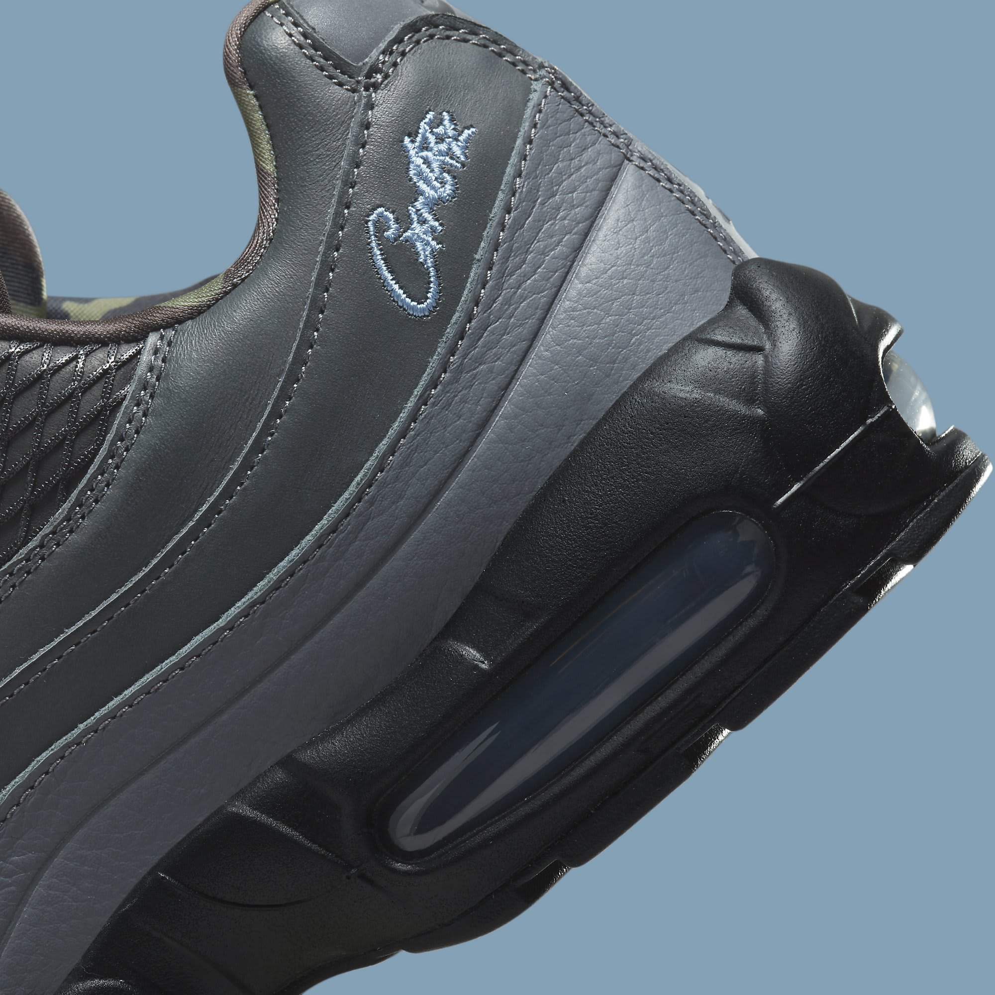 Corteiz x Nike Air Max 95 Blue&#x27; FB2709 002 Heel