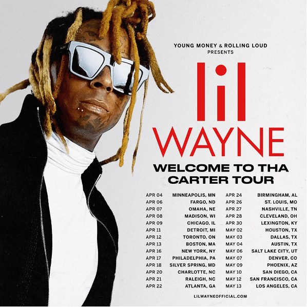 weezy tour flyer is pictured