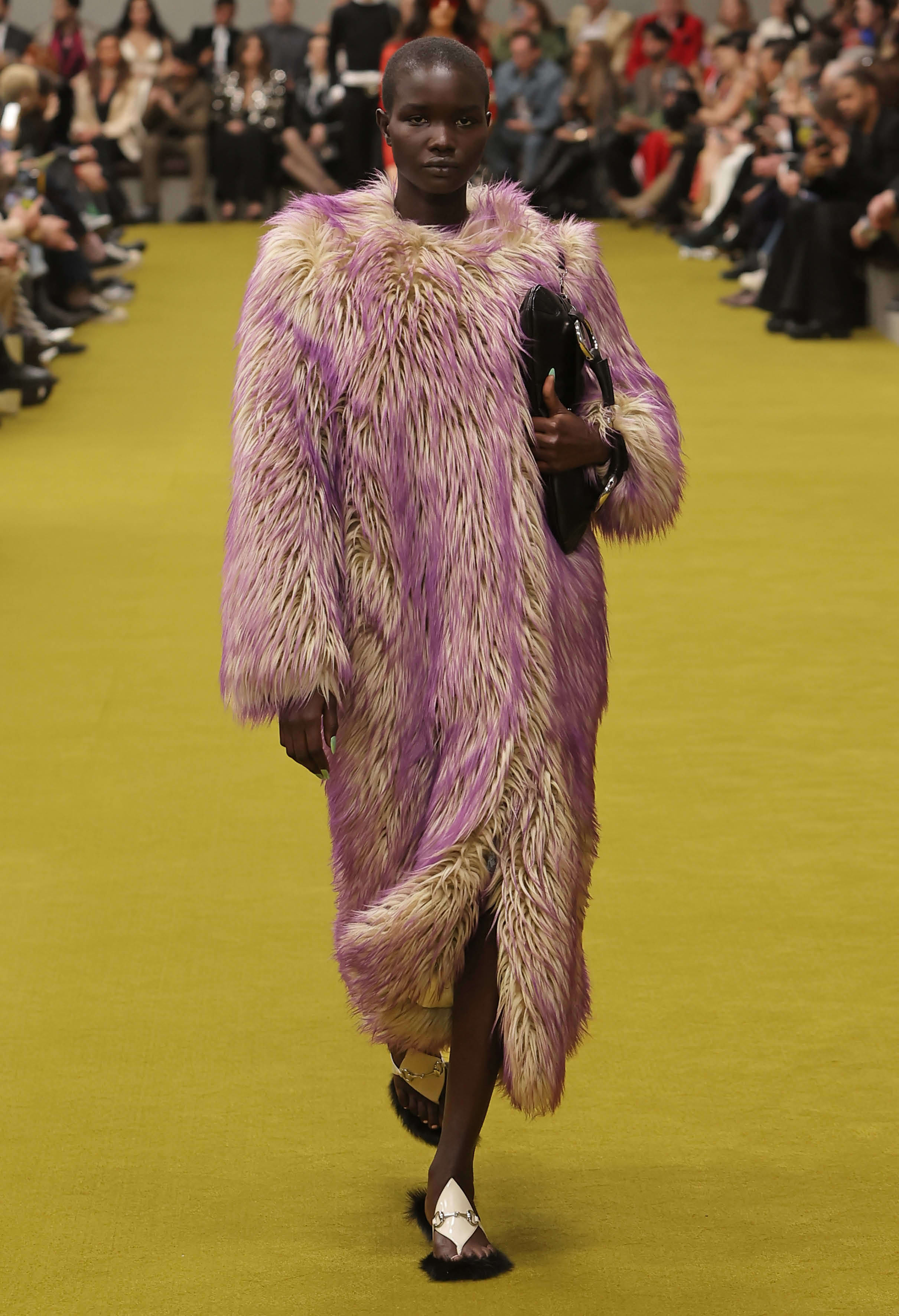 Photo of model at Gucci Women&#x27;s fall winter 2023 show