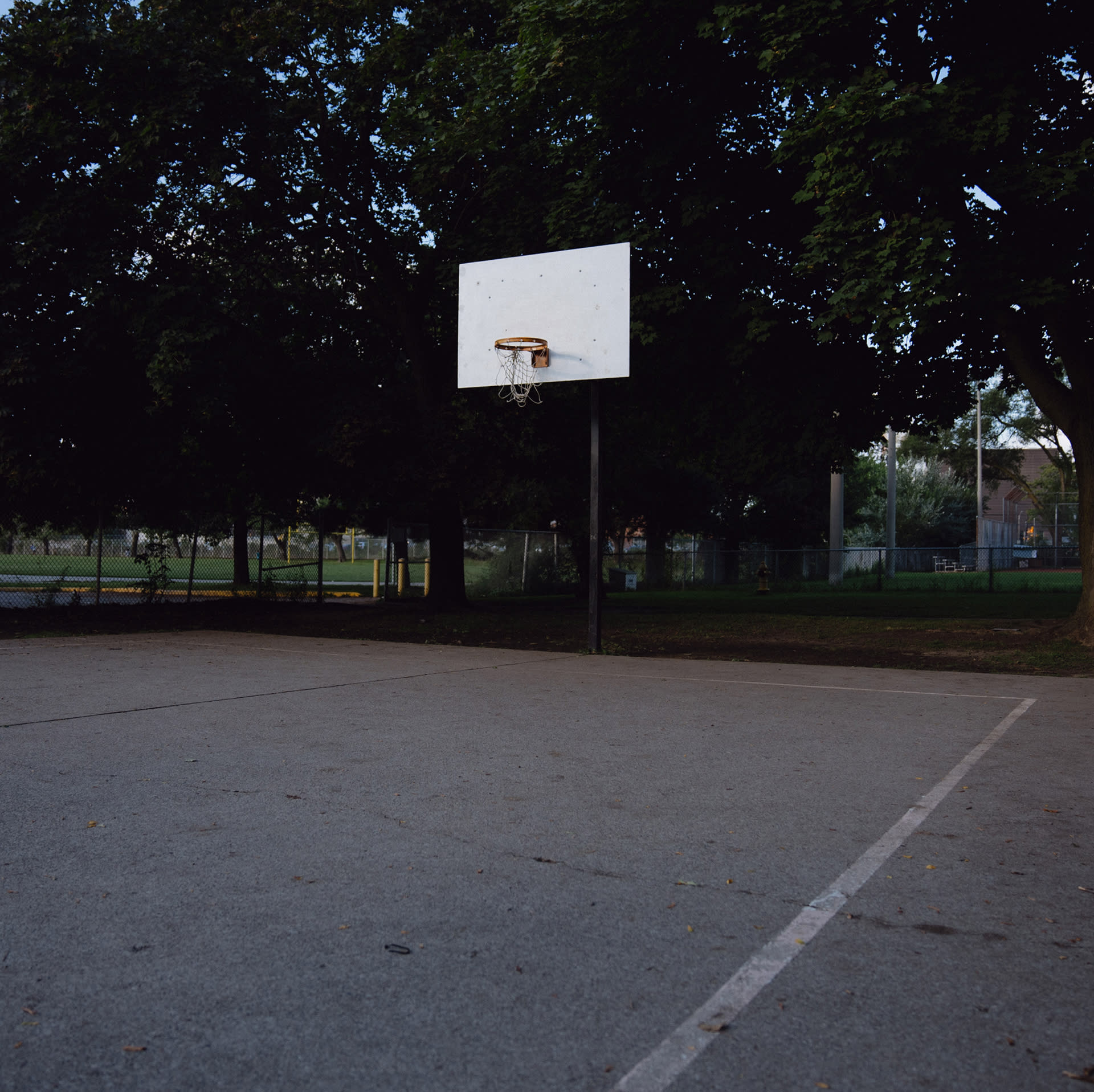 McGregor Parks basket ball court before Reebok renovation.