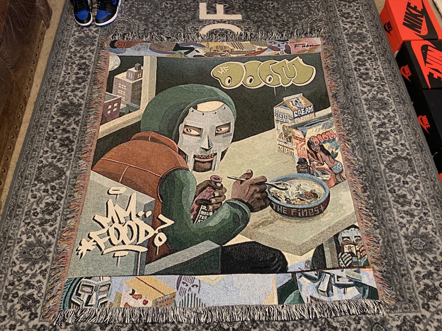 Custom Human Made Design Rug Handmade Rug With Popular Hip Hop 