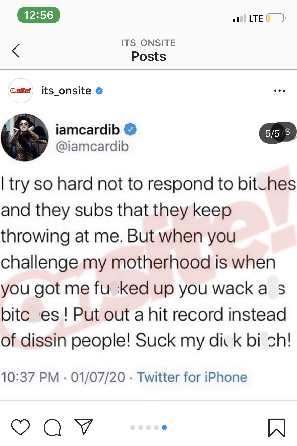 Cardi tweet