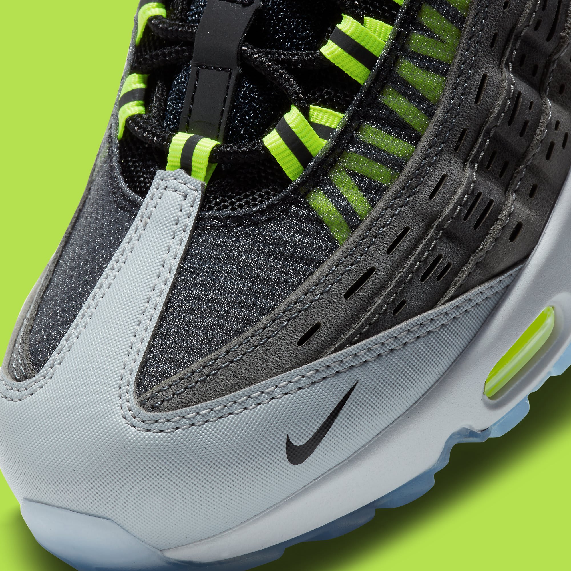Kim Jones x Nike Air Max 95 Volt Release Date DD1871-002 Toe Detail