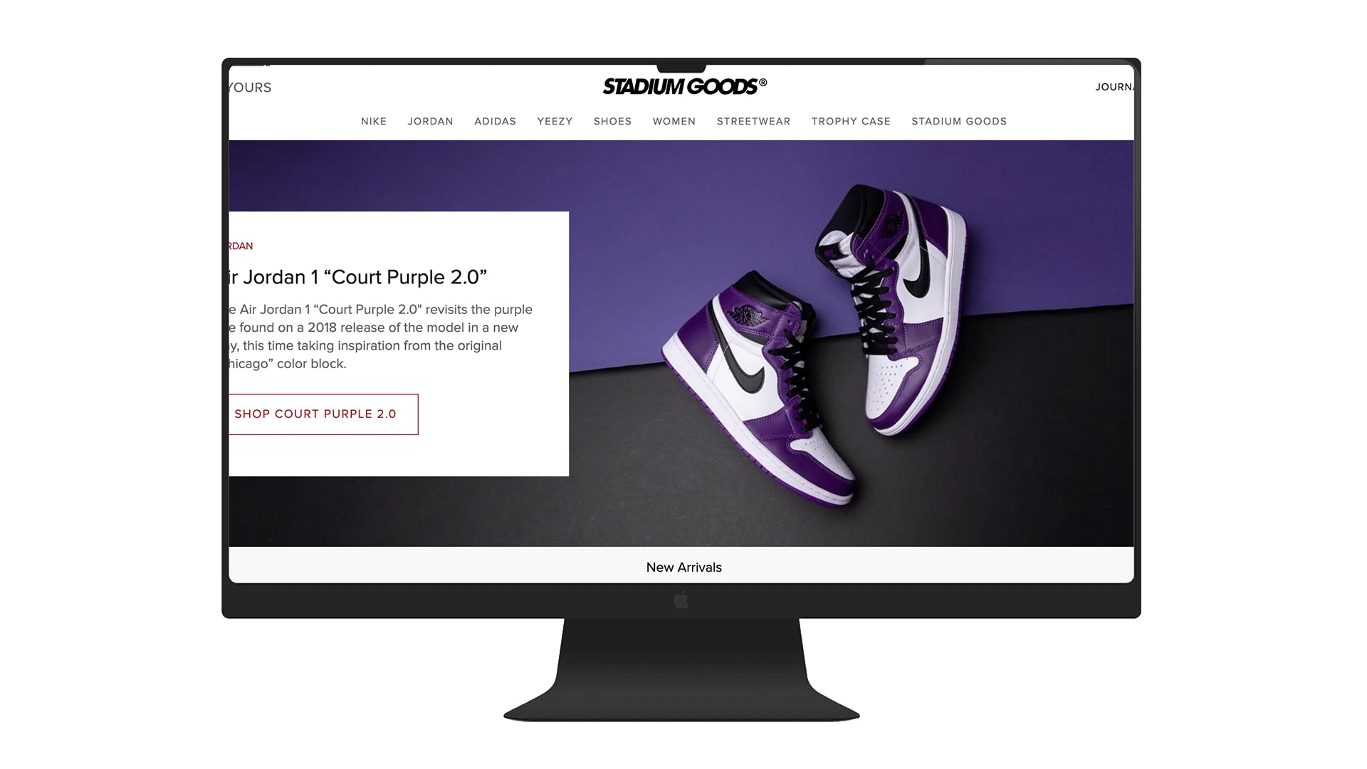 AIR JORDAN 1 RETRO HIGH WMNS Court Purple - Stadium Goods