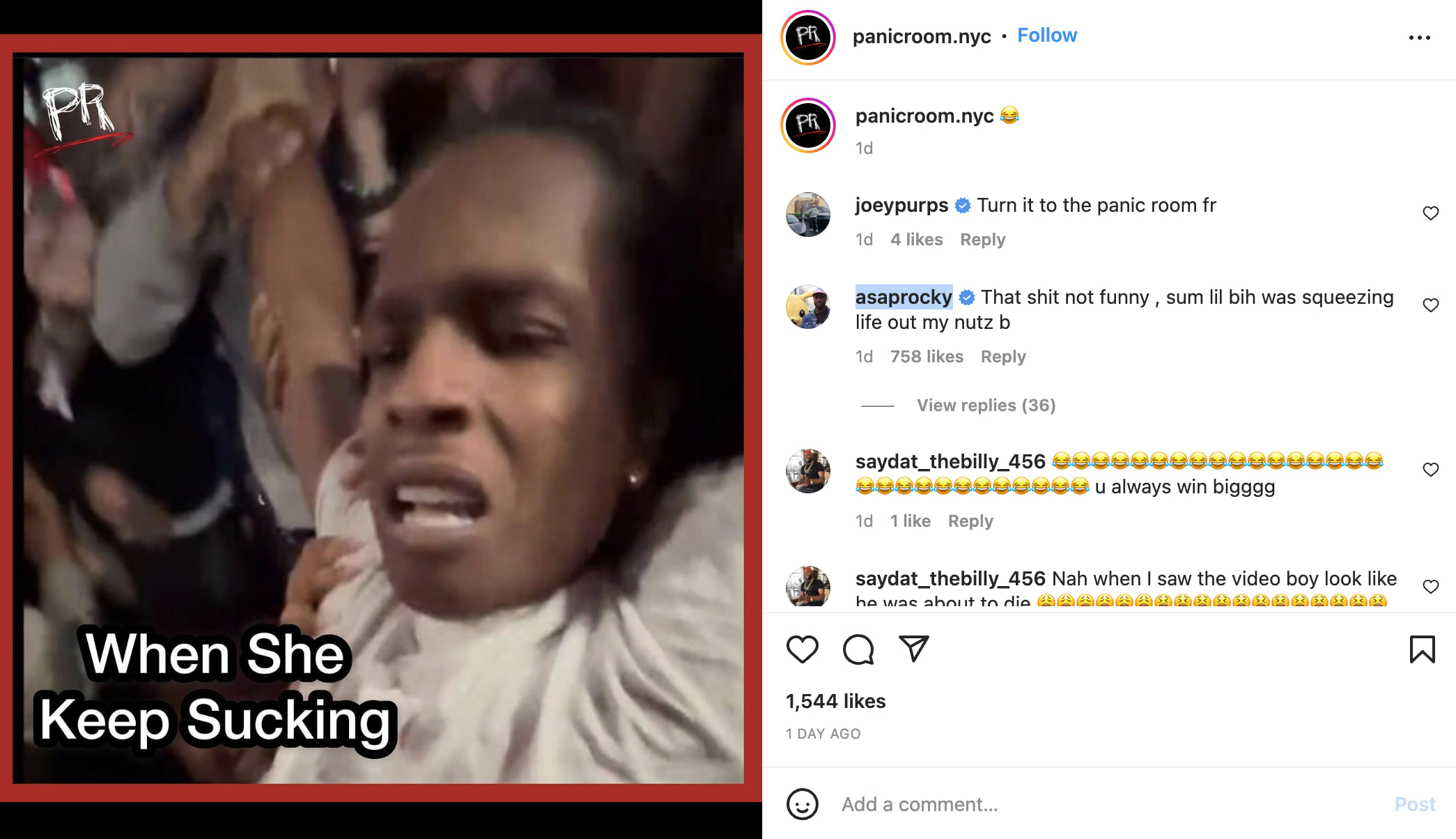 asap rocky comments on viral mosh pit moment
