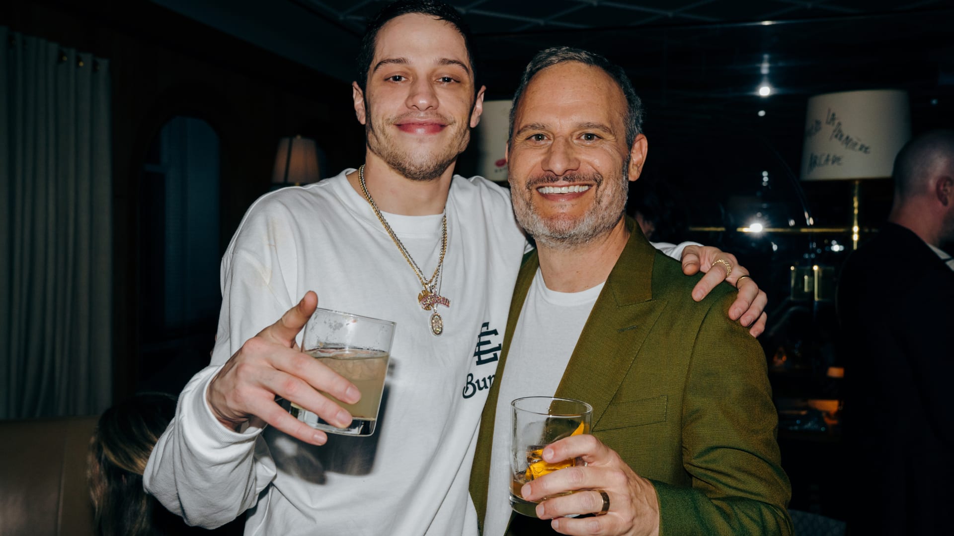 pete davidson and judah miller pictured at bupkis party