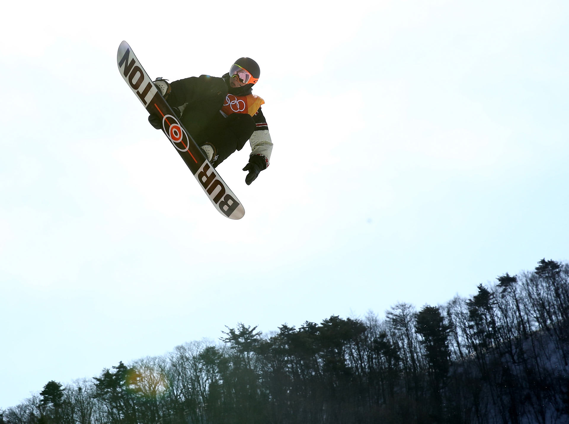 Mark McMorris of Canada competes during the Snowboard Men&#x27;s Slopestyle Final