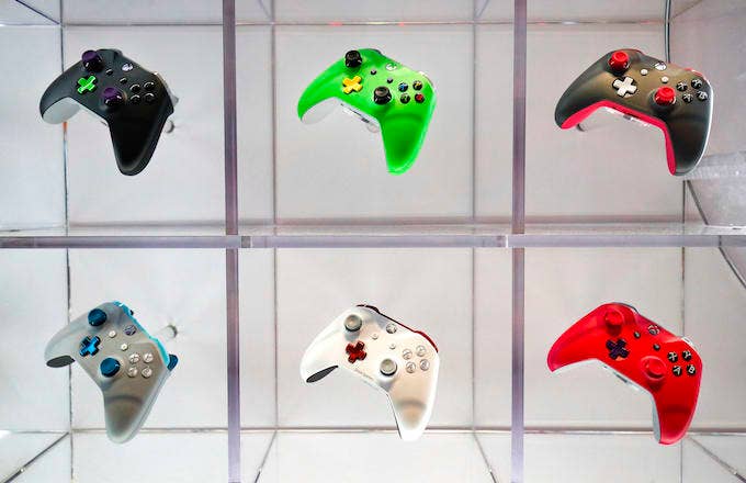 Xbox controller at the Gamescom 2018.