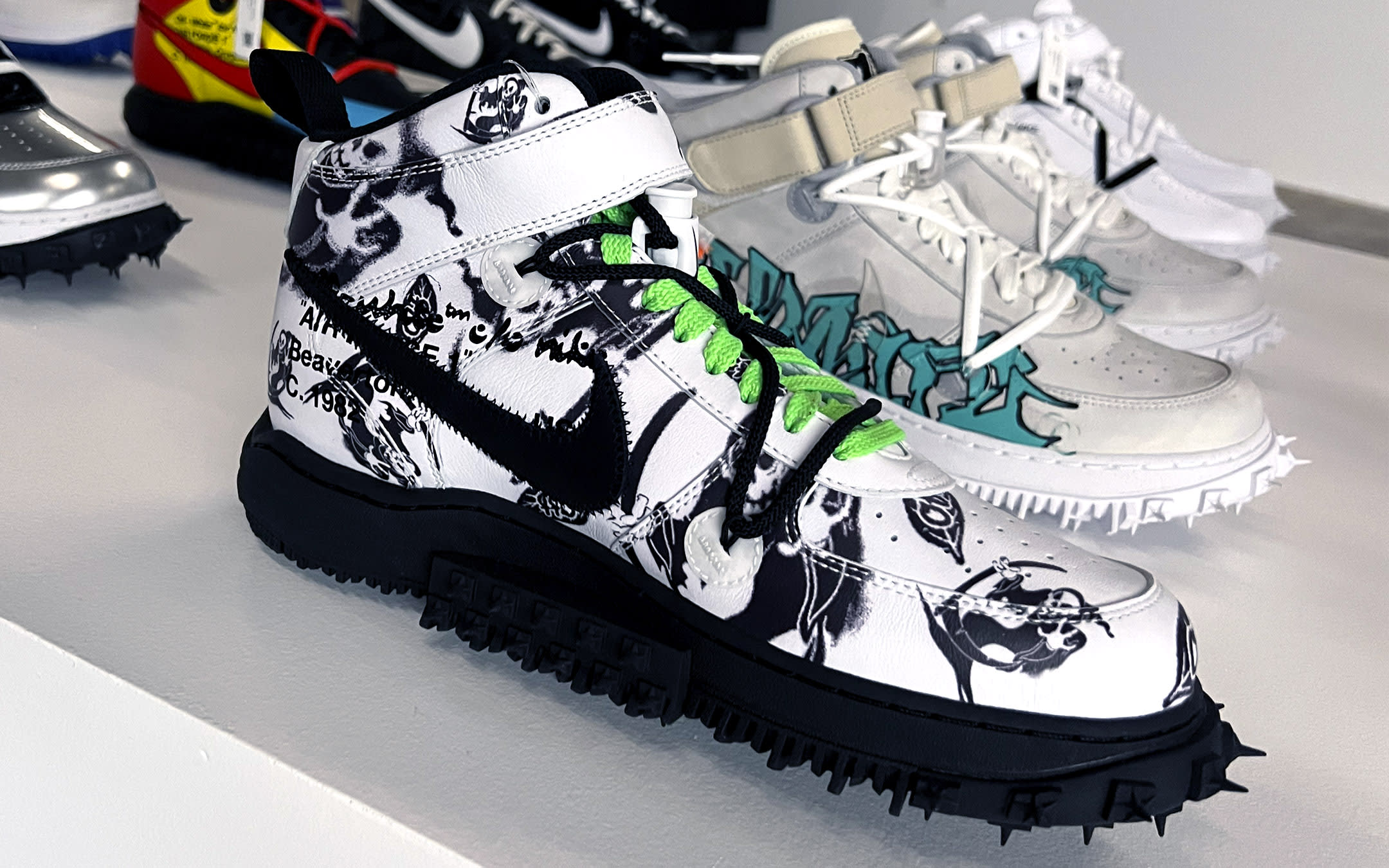 Unreleased Off-White x Nike Air Force 1 Samples on Display at 