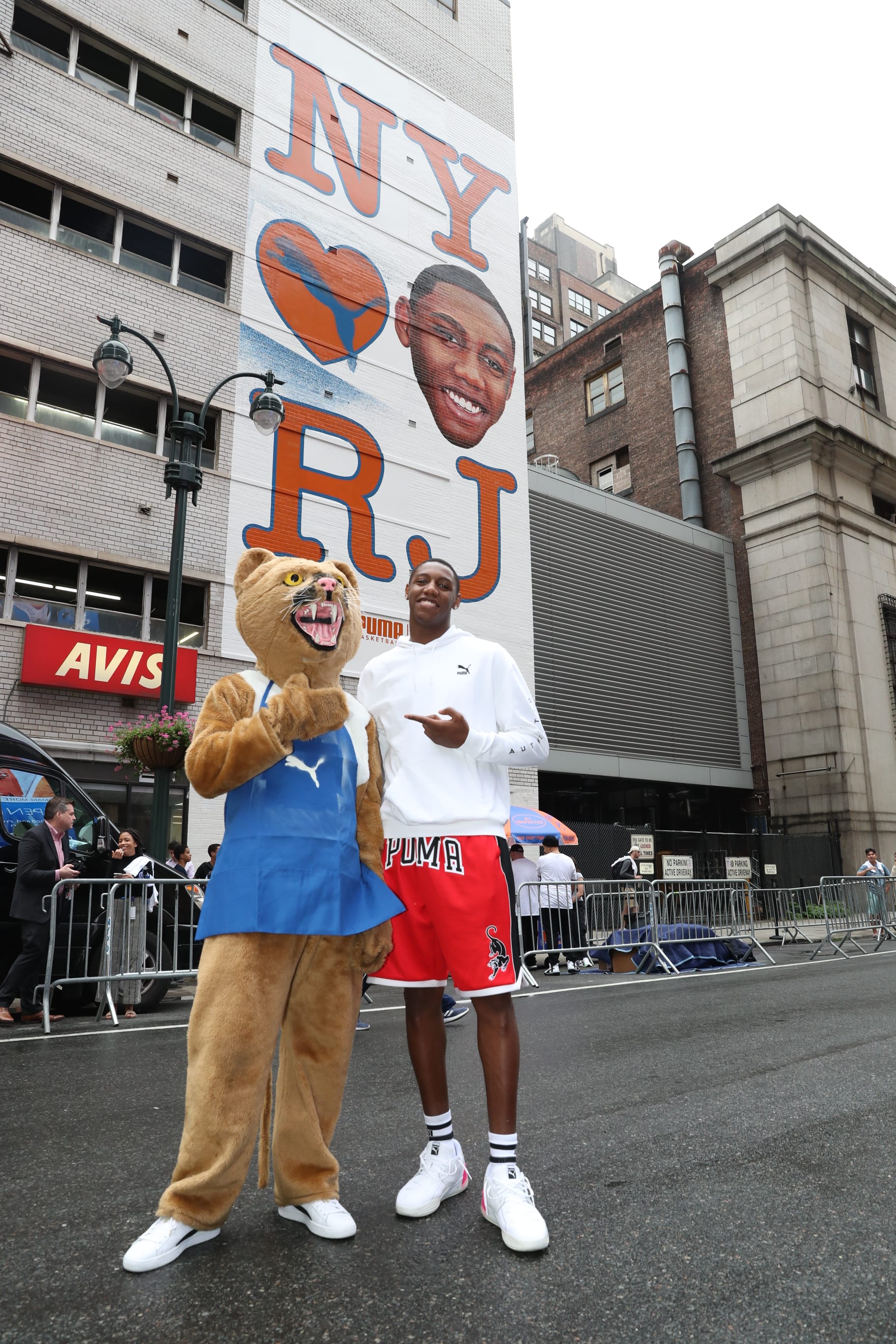 Puma shoes are seen worn by RJ Barrett of the New York Knicks