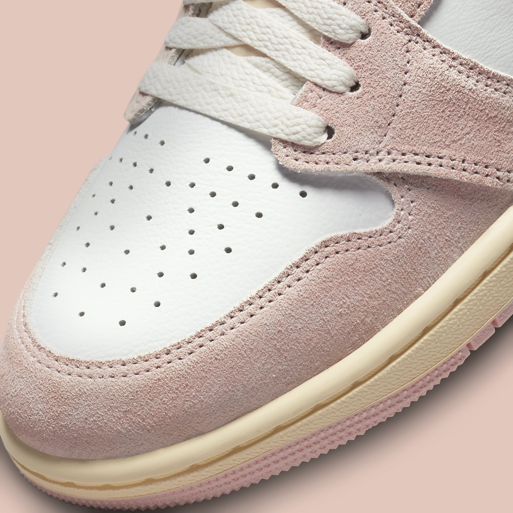 Air Jordan 1 I High Women&#x27;s Washed Pink FD2596-600 Toe Detail