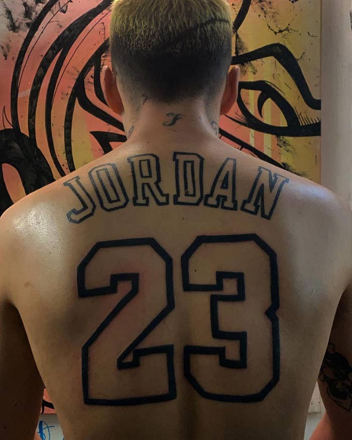 Air Jordan Back Tattoo