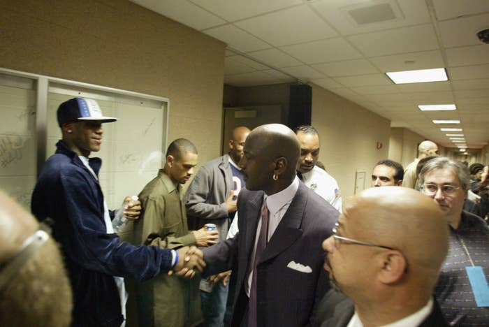 LeBron James and Michael Jordan 2003