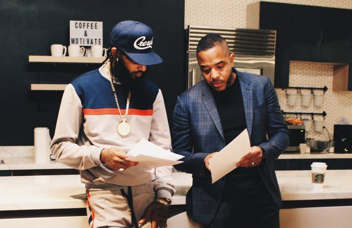 Nipsey Hussle and David Gross