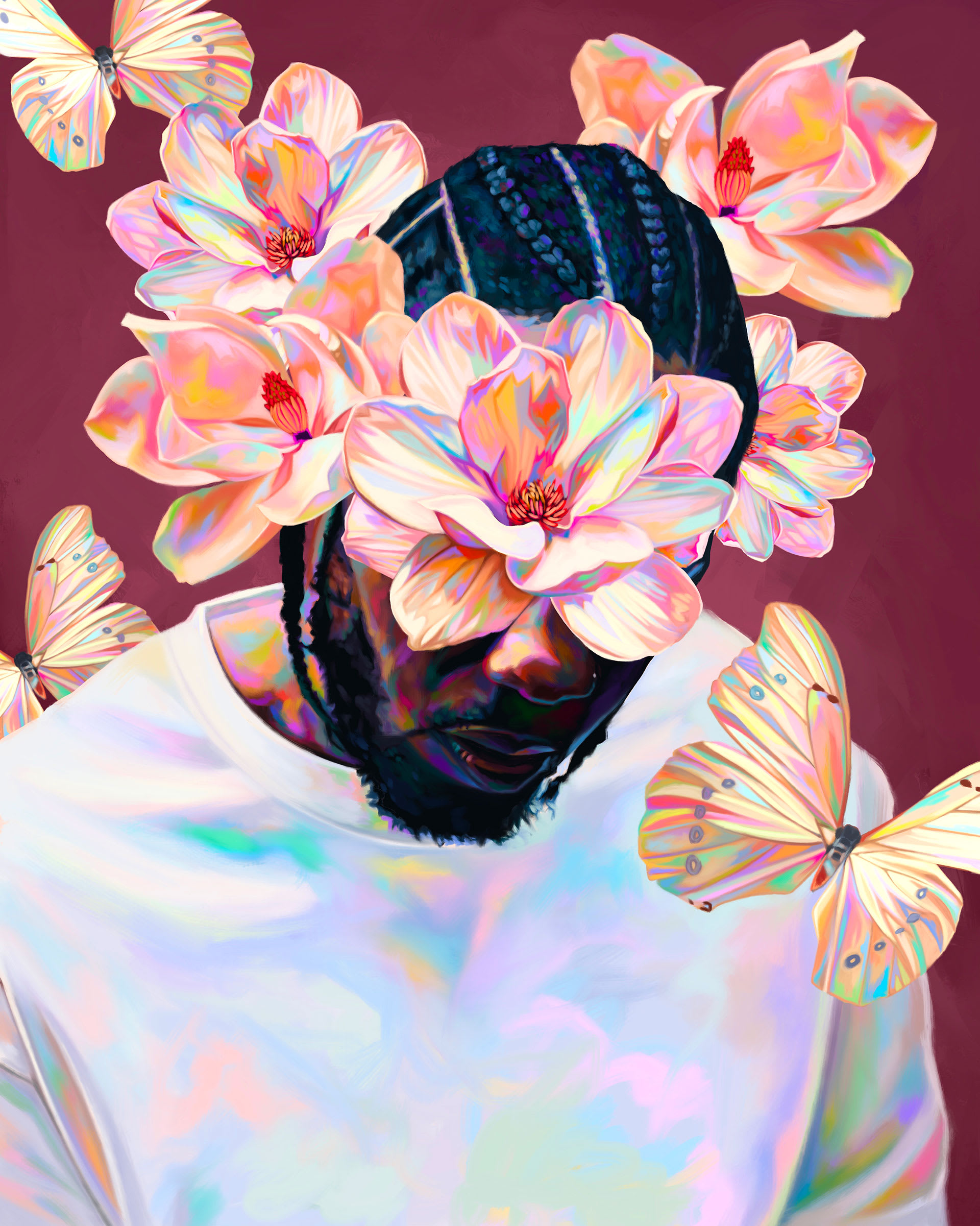 Kendrick Lamar Damn artwork by Nashid Chroma
