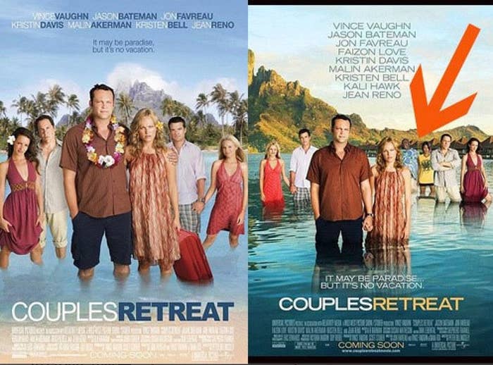 Both posters used for the 2009 film &#x27;Couples Retreat.&#x27;