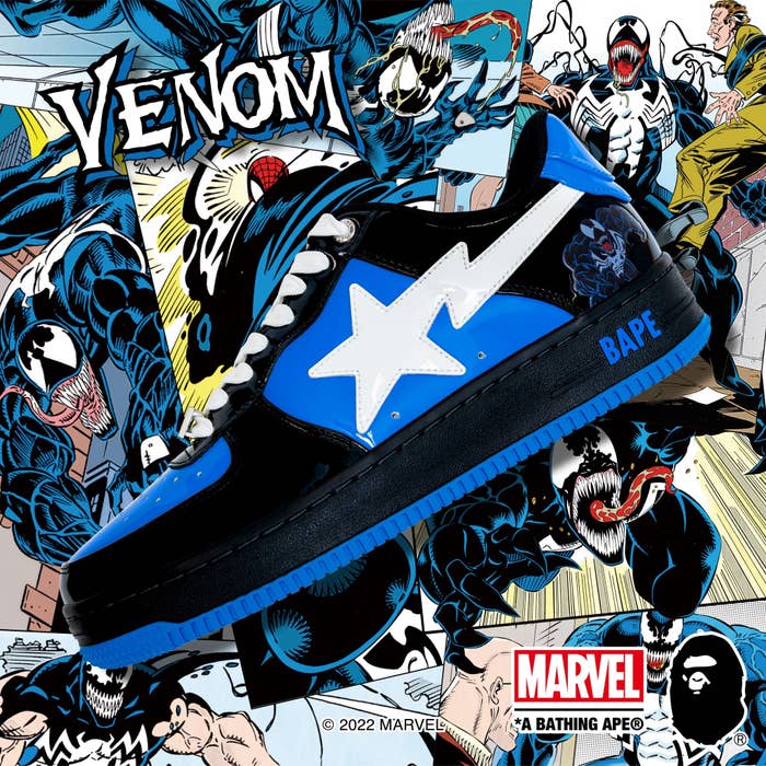 Marvel x Bape Sta &#x27;Venom&#x27; Lateral