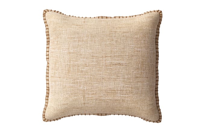 Threshold Oversized Square Textured Pillow with Blanket Stitch Edge