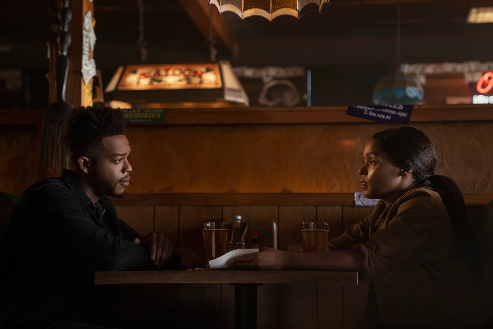 Stephan James and Janelle Monae in &#x27;Homecoming&#x27;