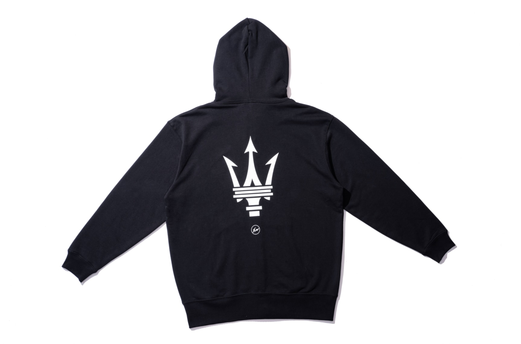 A Fragment hoodie is shown.