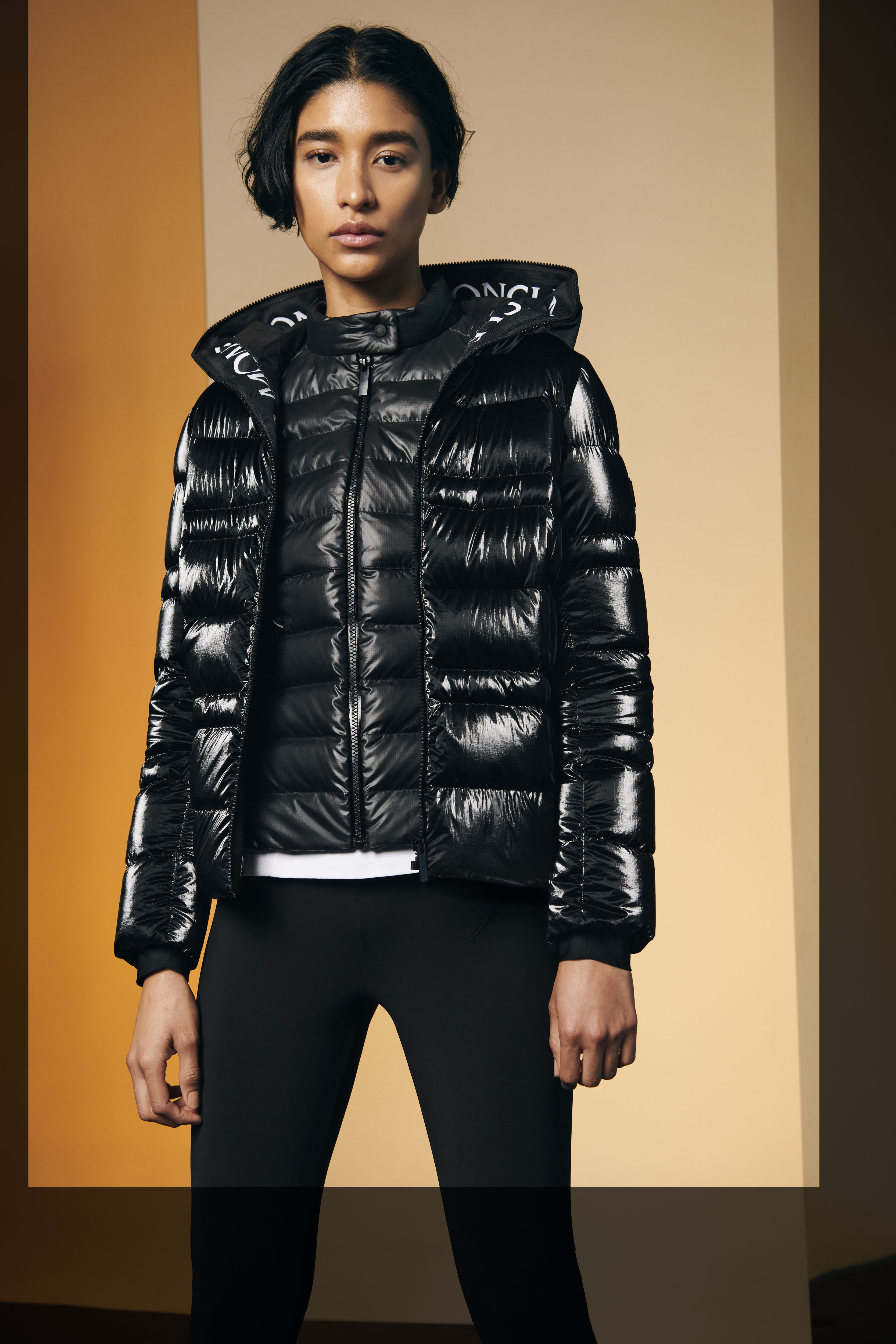 A Moncler and Nordstrom model is shown.