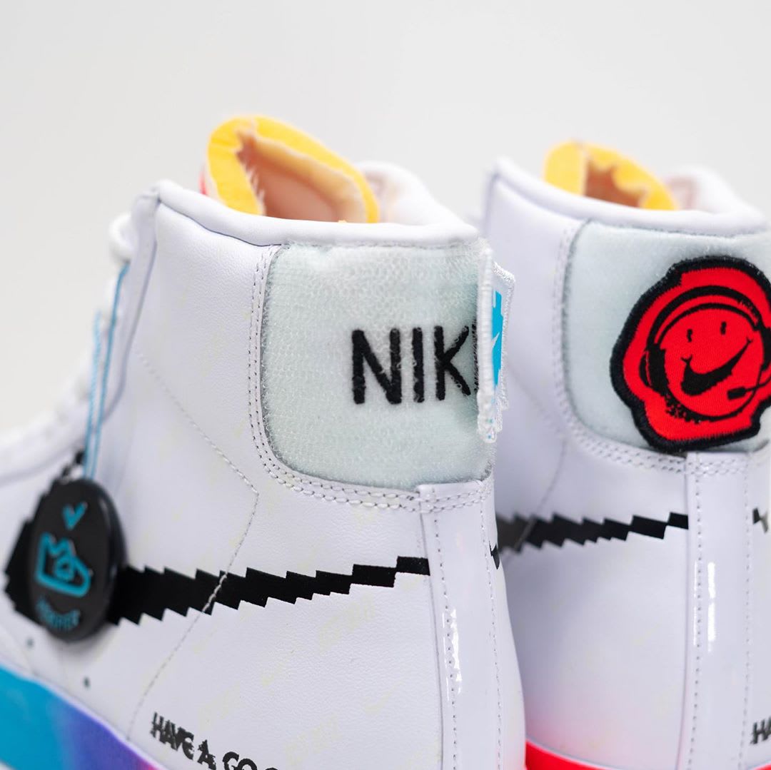 Nike Blazer Mid &#x27;77 Vintage &#x27;Have a Good Game&#x27; White/White/Bright Crimson/Black DC3280-101 (Heel 2)