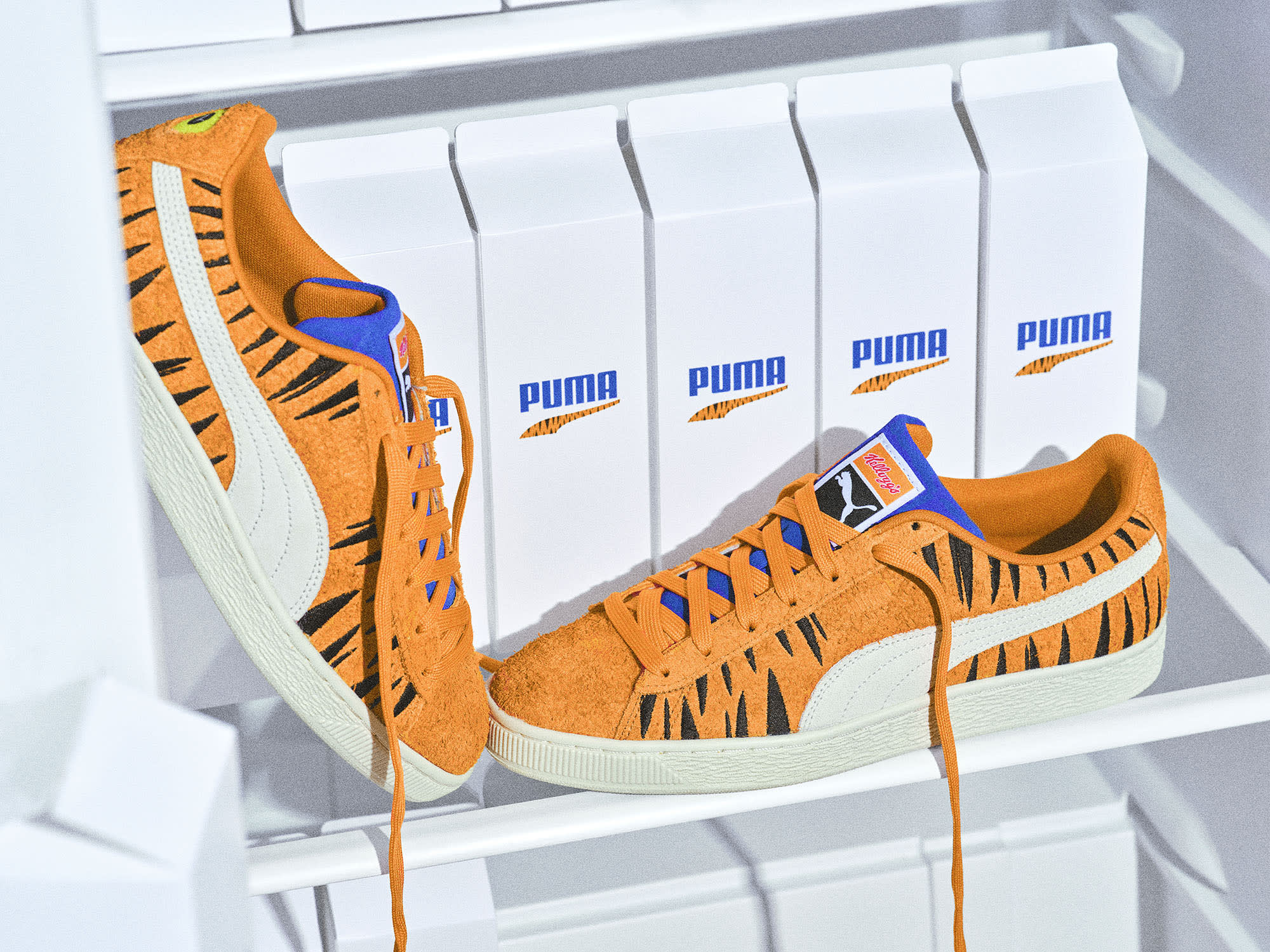Kellogg&#x27;s Frosted Flakes x Puma Suede Tony the Tiger