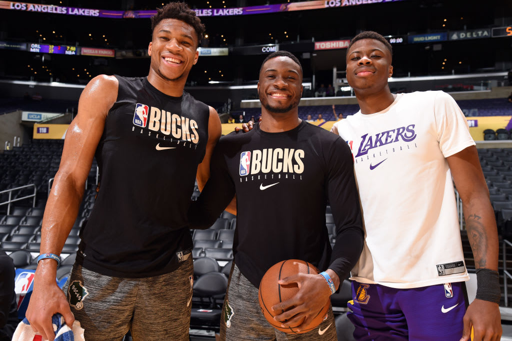 Antetokounmpo Brothers Staples Center March 2020