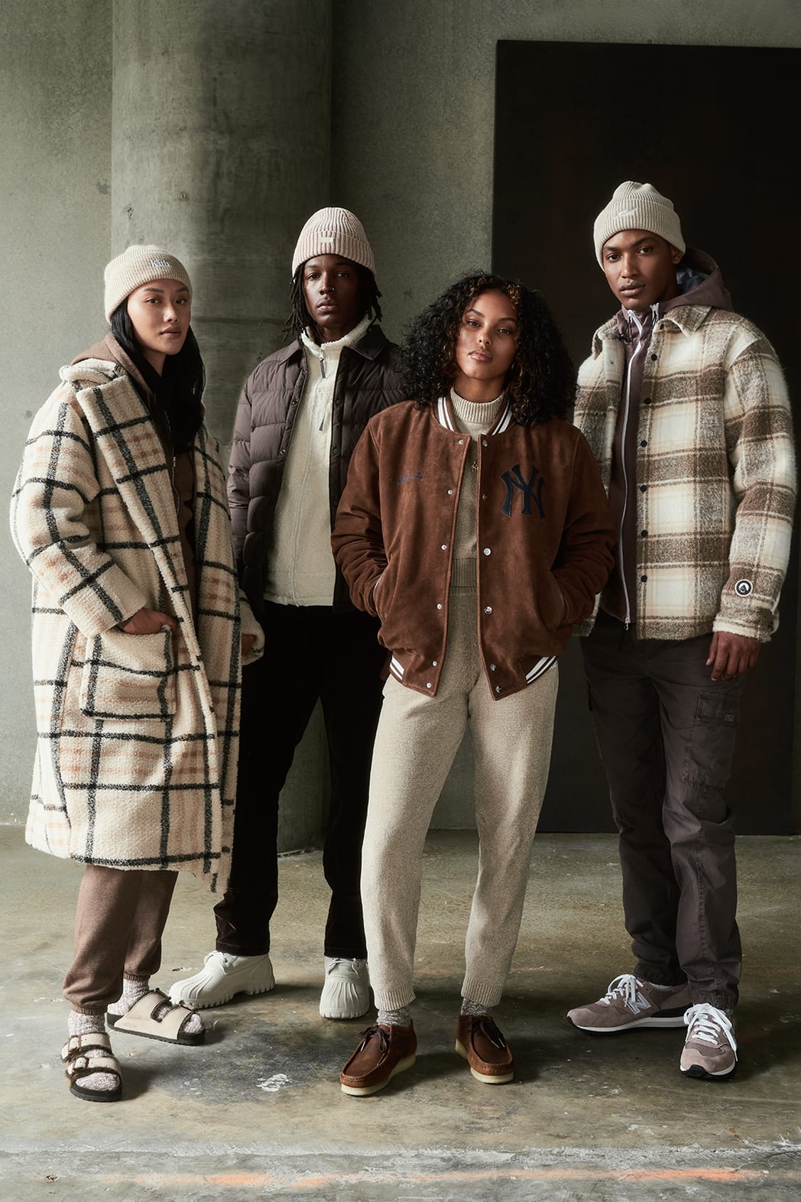 A group of models wear Kith.