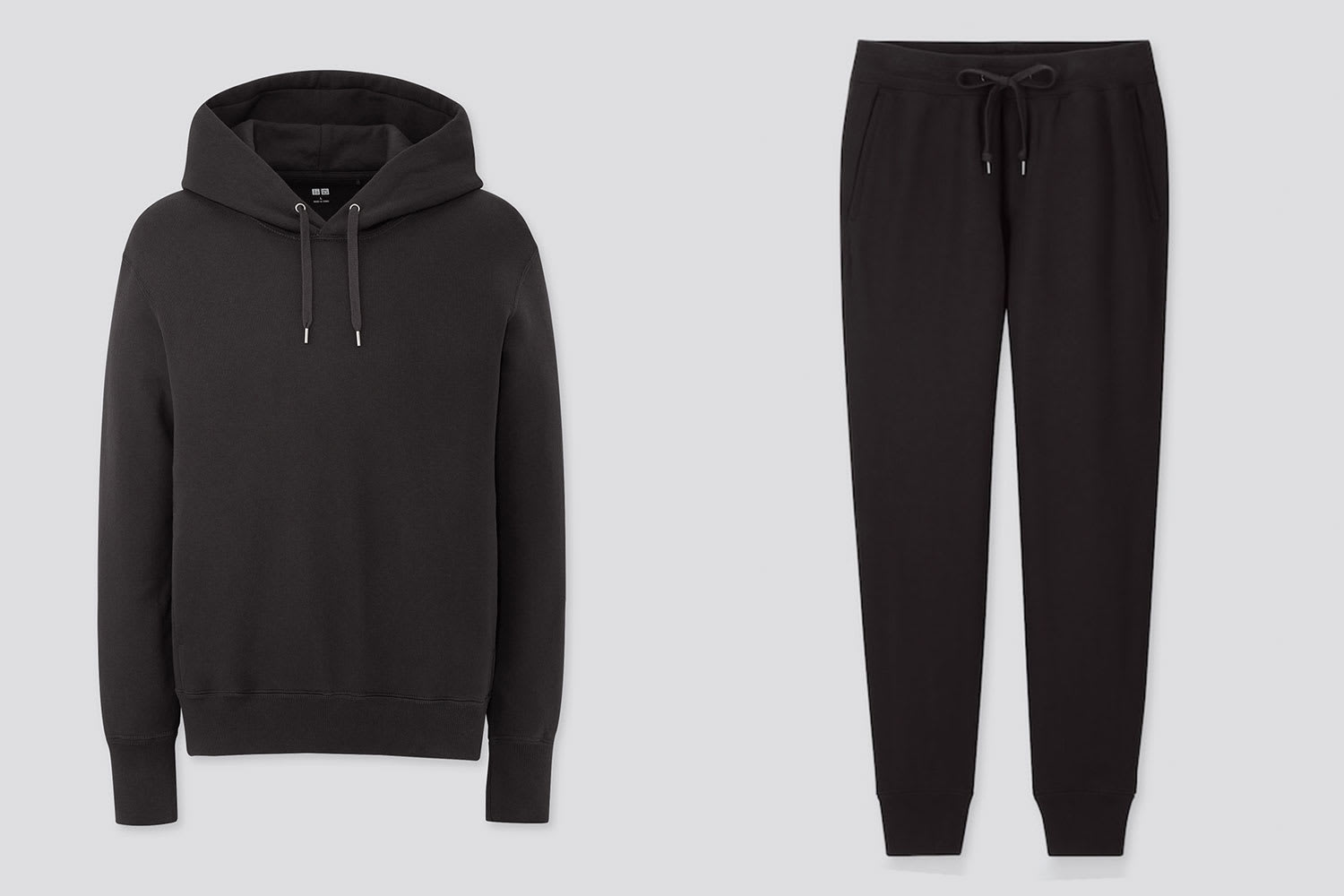 Uniqlo store sweat suits