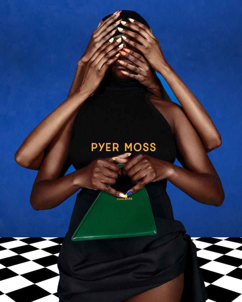 Pyer Moss footwear x bags