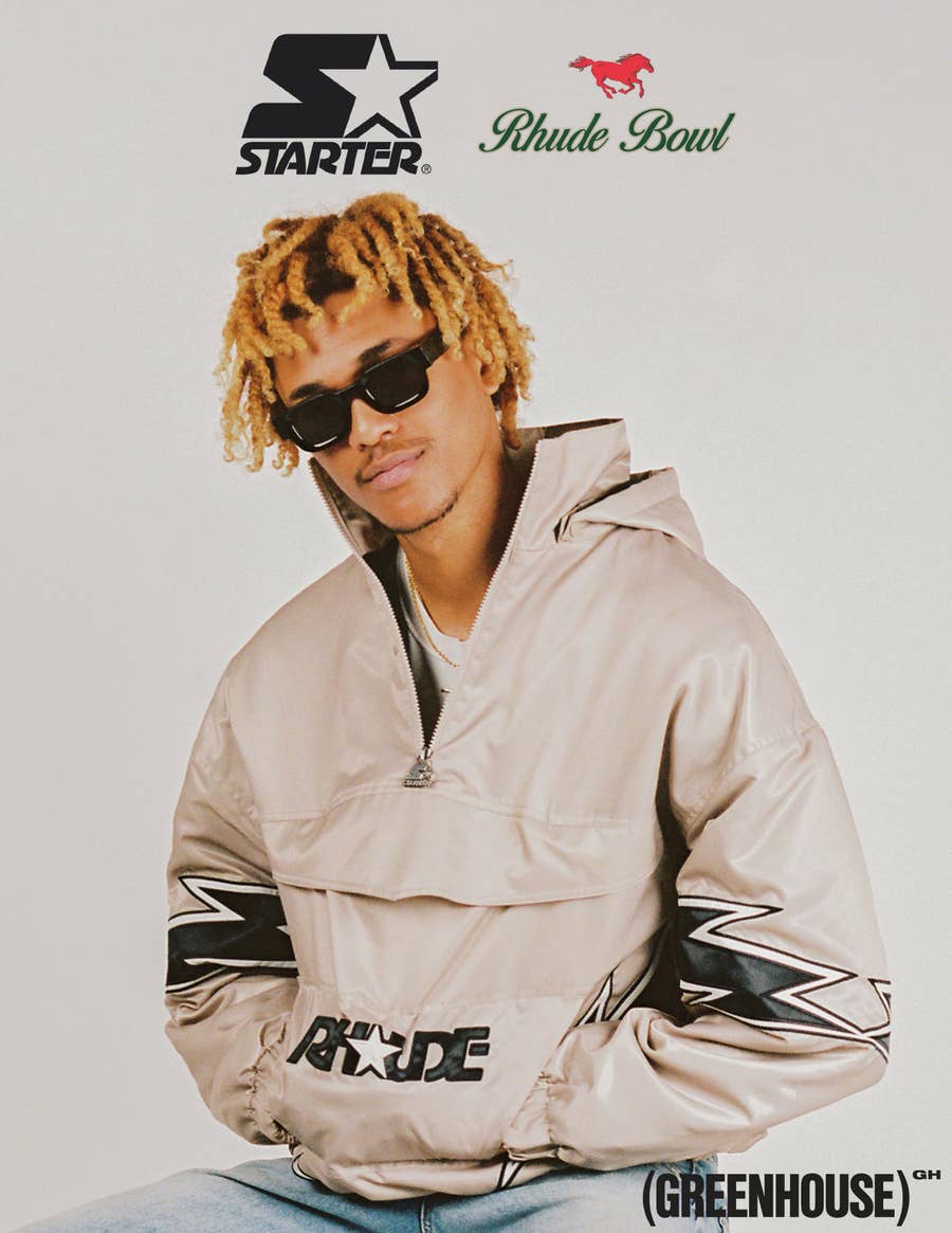 Rhude starter varsity jacket new arrivals