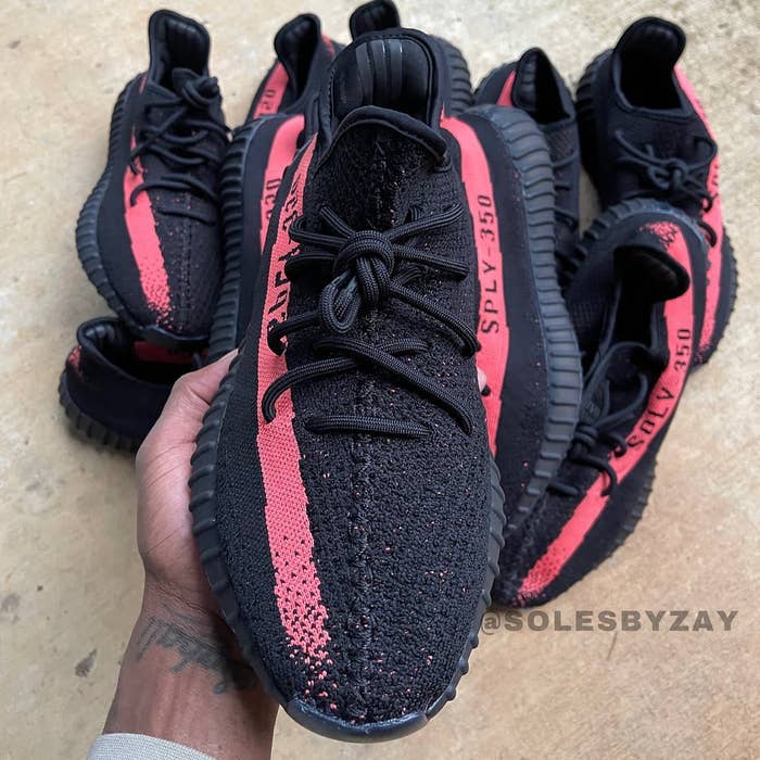 Adidas Yeezy Boost 350 V2 &#x27;Core Red/Core Black&#x27; BY9612 Front