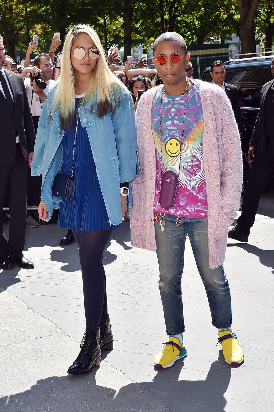 Pharell Flaunts Louis Vuitton 'Millionaire' Bag in Paris Fashion