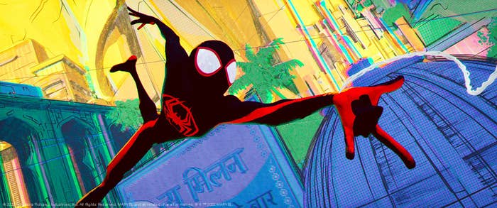 Spider Verse still is pictured from new film