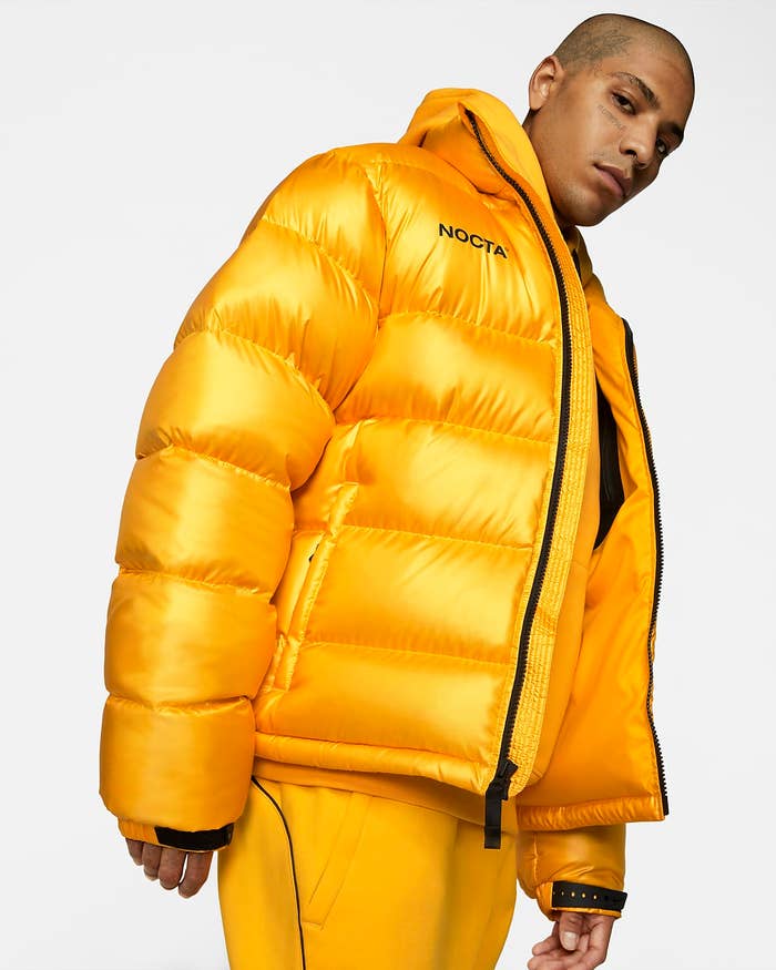 Drake Nike NOCTA University Gold Puffer Jacket