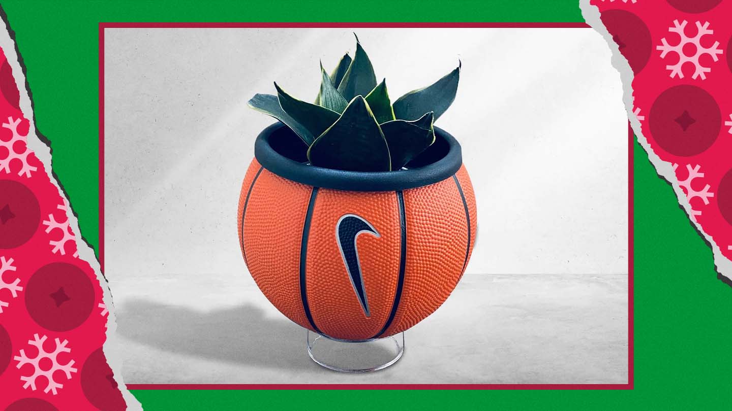 Mini Nike Swoosh Basketball Planter